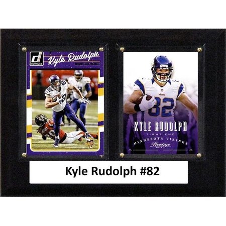 WILLIAMS & SON SAW & SUPPLY C&I Collectables 68RUDOLPH NFL 6 x 8 in. Kyle Rudolph Minnesota Vikings Two Card Plaque 68RUDOLPH